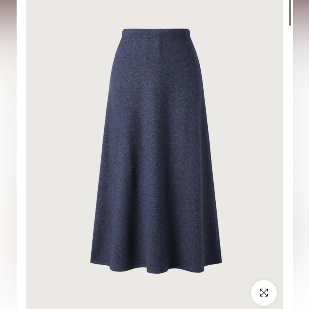 OGL Fleece Heather Blue Maxi Skirt